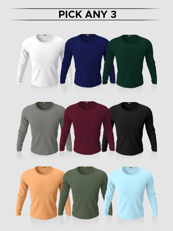 Full t shirt for men combo clearance