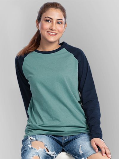 Womens raglan long sleeve shirts top