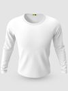 Pack of 2-Plain Full Sleeve T-shirt Combo White And Space Grey