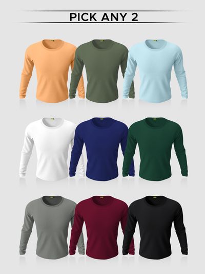 Buy Full Sleeve T Shirts for Men Online Upto 50% OFF - Beyoung