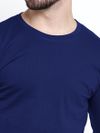 Plain Navy Blue Long Sleeves T-shirt