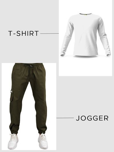 Full Sleeves T-shirt + Jogger Combo Set Full Sleeves T-shirt + Jogger Combo Set