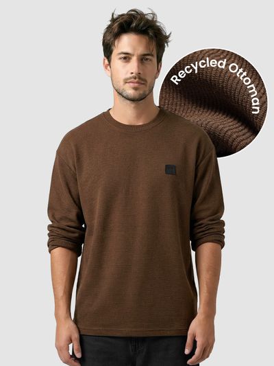 Dark Brown Oversized Ottoman Sweatshirt