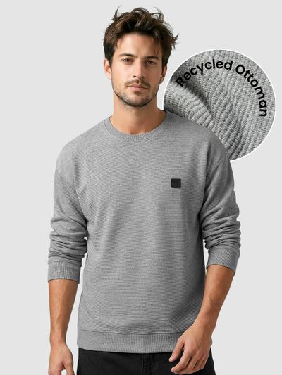 Light Grey Oversized Ottoman Sweatshirt