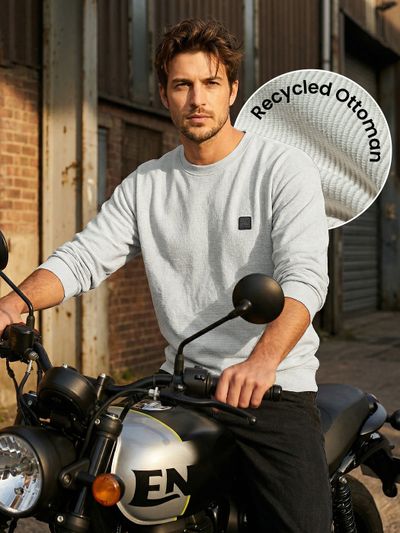 Off White Oversized Ottoman Sweatshirt