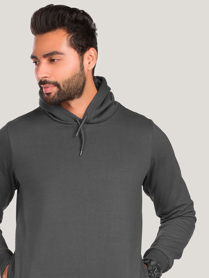Charcoal grey hoodie sale mens