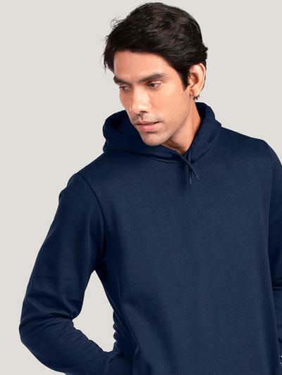 Navy blue outlet hoodie mens