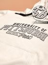 White Printed Hoodie for Men