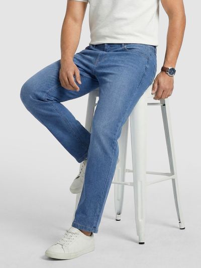 Mid Blue Regular Fit Jeans Mid Blue Regular Fit Jeans
