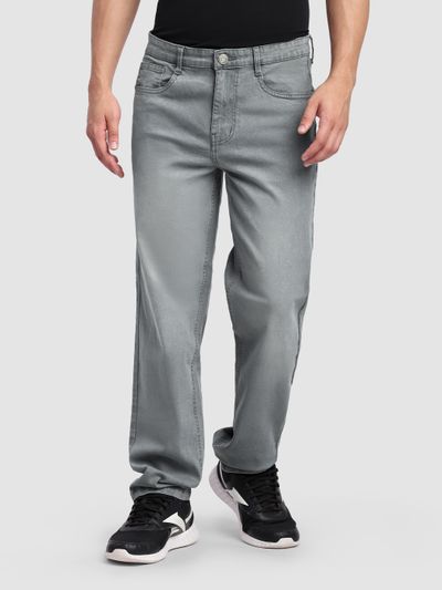 Light Grey Faded Regular Fit Jeans Light Grey Faded Regular Fit Jeans