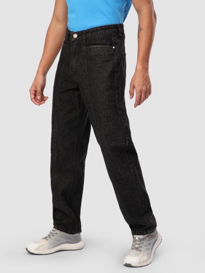 Black Baggy Fit Denim Jeans