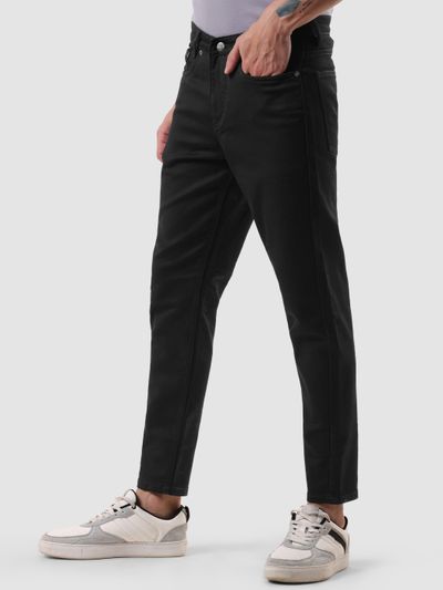Black Carrot Fit Mens Jeans