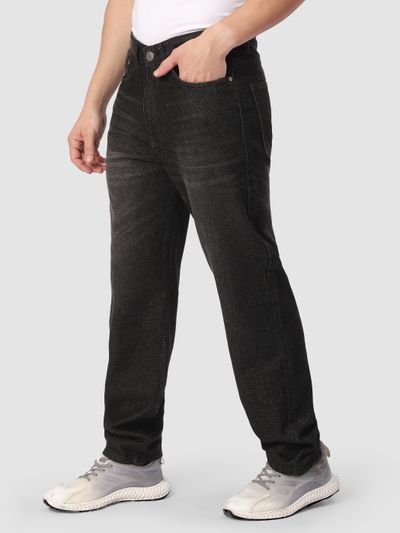 Black Whisker Baggy Fit Jeans Black Whisker Baggy Fit Jeans