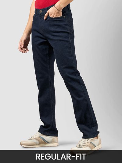 Dark Navy Blue Regular Fit Mens Jeans Jeans for men in regular fit - Navy Blue in color