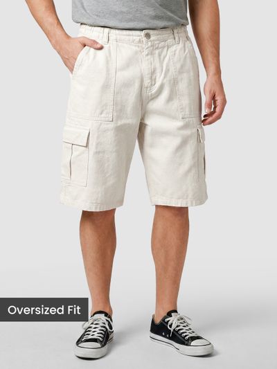 White Overdyed Jorts