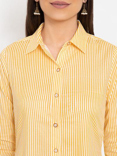 Striped Slit Shirt Kurta