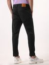 Black Regular Fit Jeans for Men Back View
