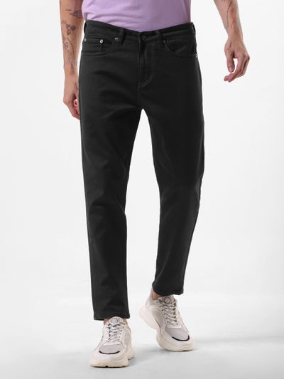 Black Regular Fit Jeans for Men