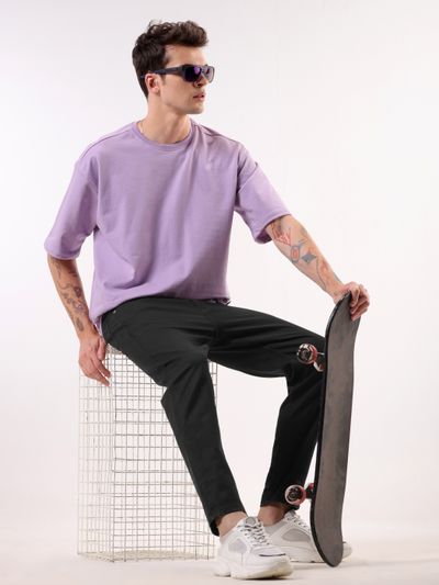 Black Regular Fit Mens Jeans