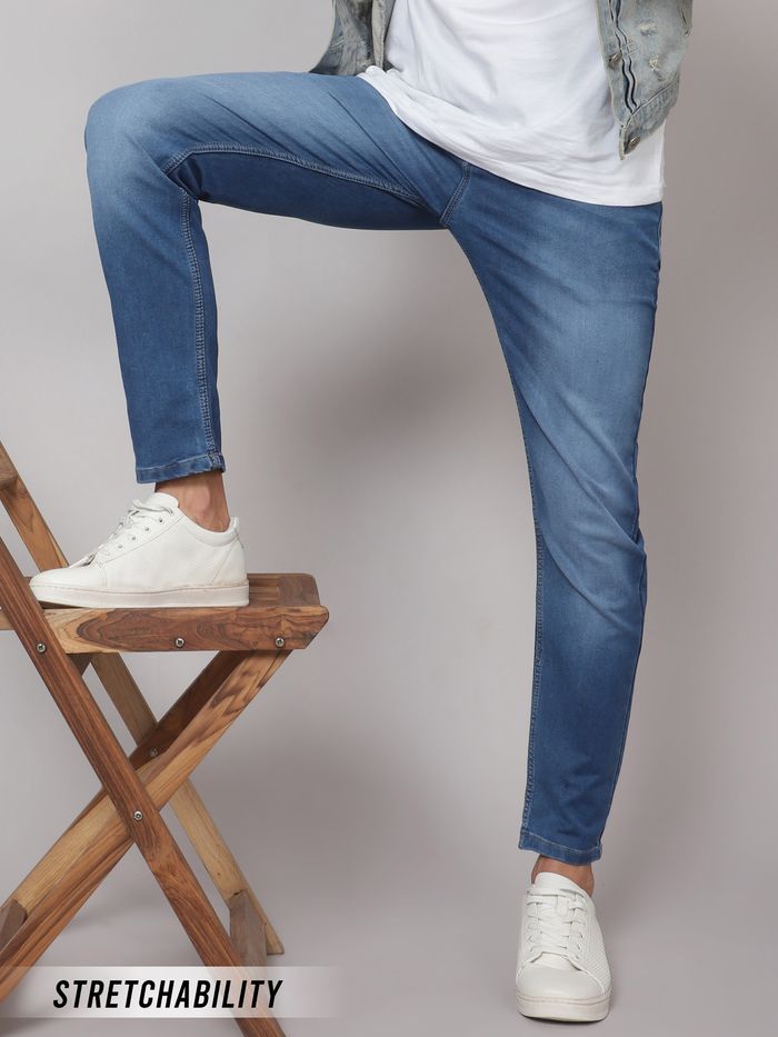 Buy Bold: Admiral Blue Regular Fit Jeans Online in India -Beyoung