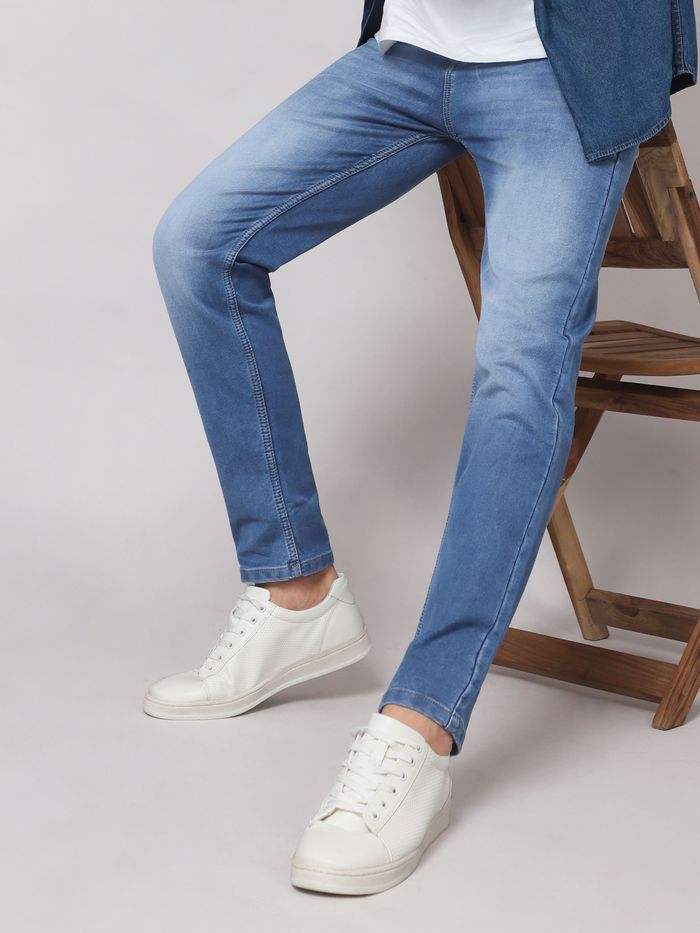 Sky blue mens jeans sale
