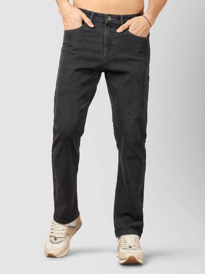 Black Regular Fit Denim Jeans