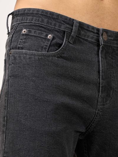 Ink Black Regular Fit Mens Jeans
