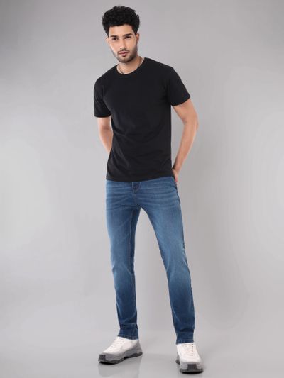 Buy Light Fade Blue Regular Fit Jeans Online in India -Beyoung