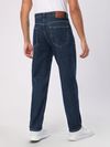 Navy Blue Cut and Sew Baggy Fit Jeans