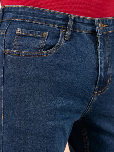 Navy Blue Regular Fit Mens Jeans Navy Blue Regular Fit Mens Jeans