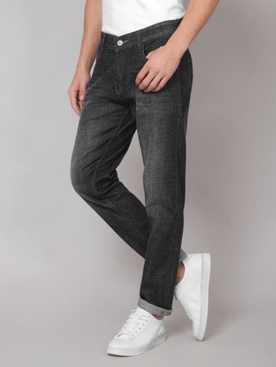 Dim Grey Raw Washed Jeans