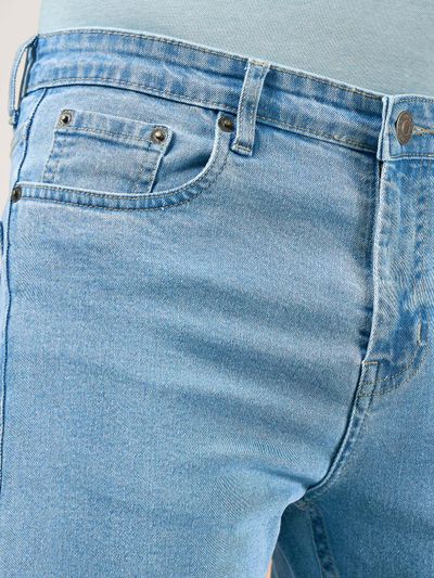 Sky Blue Regular Fit Mens Jeans