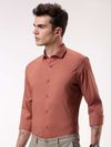 Brick Red - Plain Cotton Shirts