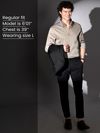 Shop Clay Beige Satin Shirt for men - Beyoung