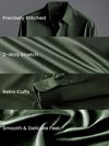 Dark Green Satin Shirt