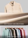 Light Beige - Plain Cotton Shirts