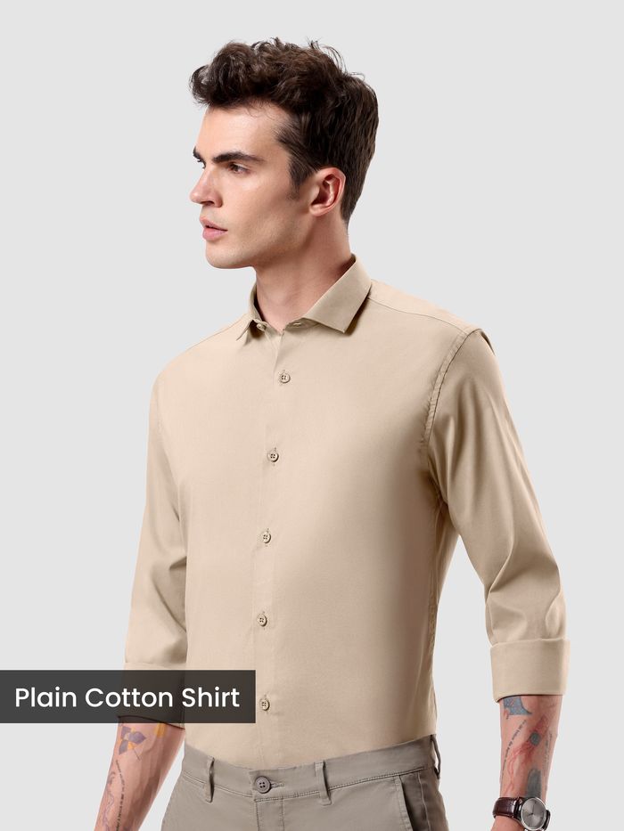 Solid Mens Shirt, 