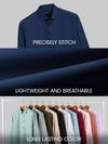Navy Blue - Plain Cotton Shirts