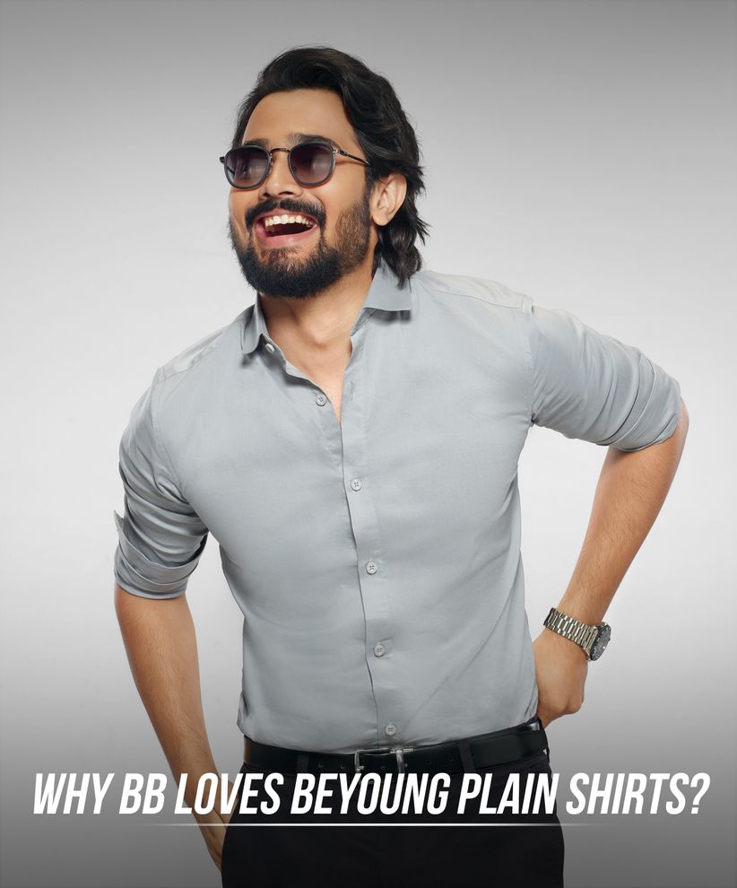 Buy Elephant Grey Carbon Cotton Solid Shirt Online in India Beyoung