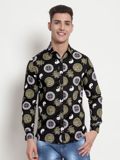Yin Yang Printed Shirts for Men Printed Shirts India,