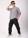 Black 3D Pocket With Zipper Cargo Pants