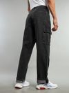 Black Cotton Cargo Pants