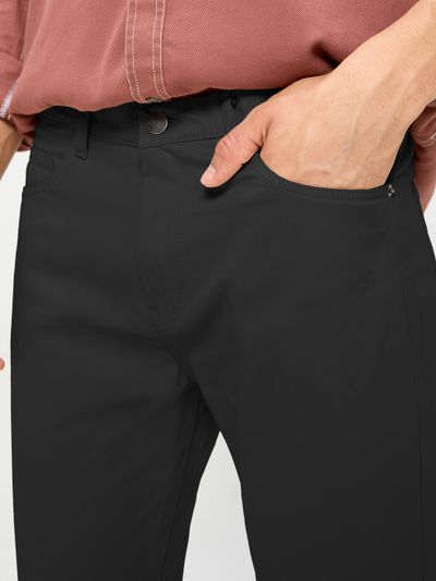 Black Regular-fit Trousers Black Regular-fit Chinos