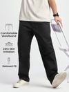 Black Rivet Detailed Cargo Pants