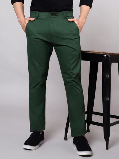 Bottle Green Single Buckle Gurkha Pant by Italian Vega® – Italianvega®