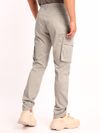 Cream Cargo Pants for Men
