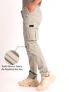 Cream Cargo Pants for Men