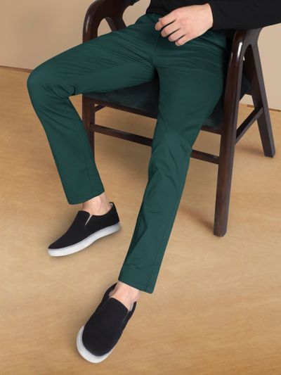 white luxury Regular Fit Men Dark Green Trousers  Buy white luxury Regular  Fit Men Dark Green Trousers Online at Best Prices in India  Flipkartcom