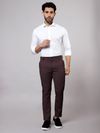 Dark Maroon Chinos for Men