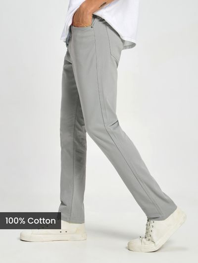Elephant Grey Regular-fit Trousers Elephant Grey Regular-fit Chinos